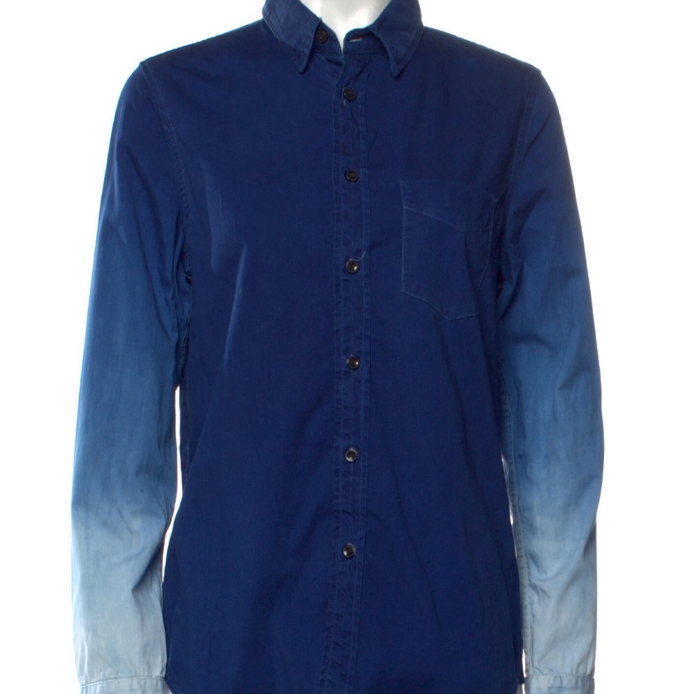 Mother Women’s Blue Button up Long Sleeve Top Size Medium